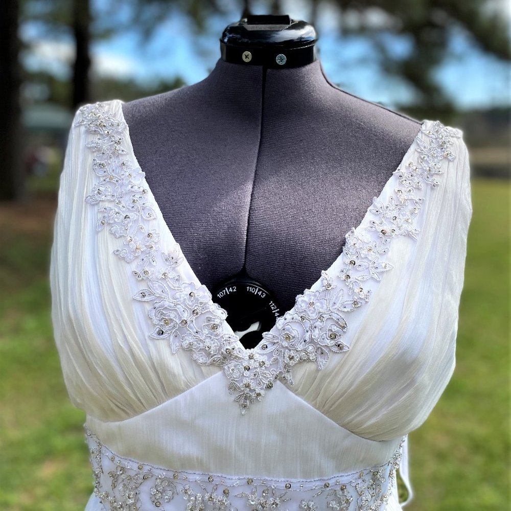 ANDYANAND Wedding beach gown SAMPLE DRESS WITH TAG